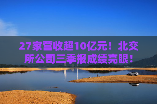 27家营收超10亿元！北交所公司三季报成绩亮眼！