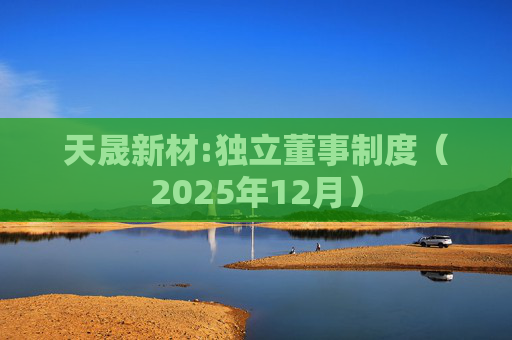 天晟新材:独立董事制度（2025年12月）