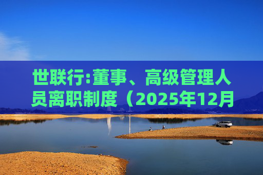 世联行:董事、高级管理人员离职制度（2025年12月）