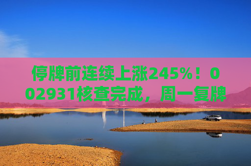 停牌前连续上涨245%！002931核查完成，周一复牌