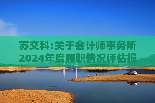 苏交科:关于会计师事务所2024年度履职情况评估报告