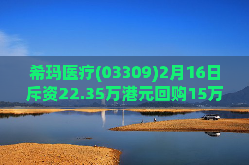 希玛医疗(03309)2月16日斥资22.35万港元回购15万股