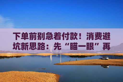 下单前别急着付款！消费避坑新思路：先“瞄一眼”再决定