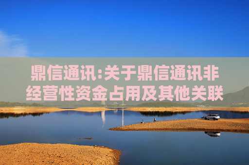 鼎信通讯:关于鼎信通讯非经营性资金占用及其他关联资金往来的专项报告  第1张