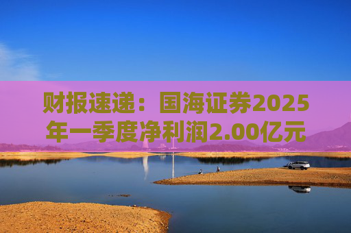 财报速递：国海证券2025年一季度净利润2.00亿元