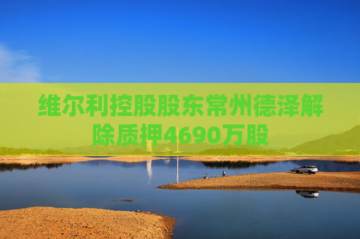 维尔利控股股东常州德泽解除质押4690万股