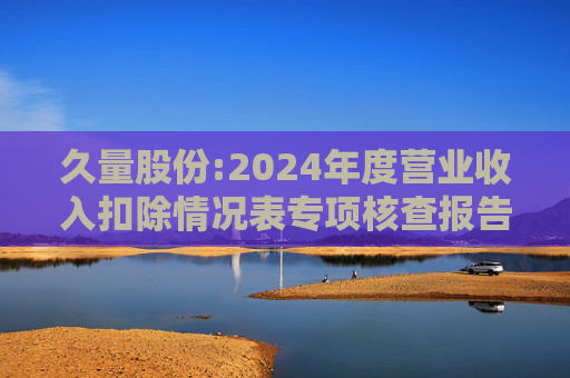 久量股份:2024年度营业收入扣除情况表专项核查报告