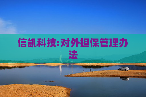 信凯科技:对外担保管理办法  第1张