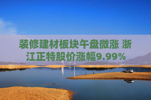 装修建材板块午盘微涨 浙江正特股价涨幅9.99%