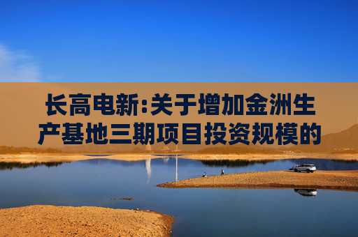 长高电新:关于增加金洲生产基地三期项目投资规模的公告