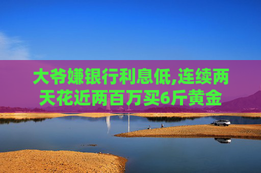 大爷嫌银行利息低,连续两天花近两百万买6斤黄金