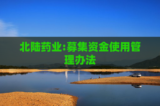 北陆药业:募集资金使用管理办法