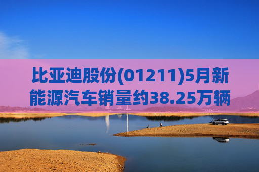 比亚迪股份(01211)5月新能源汽车销量约38.25万辆 同比增长15.27%
