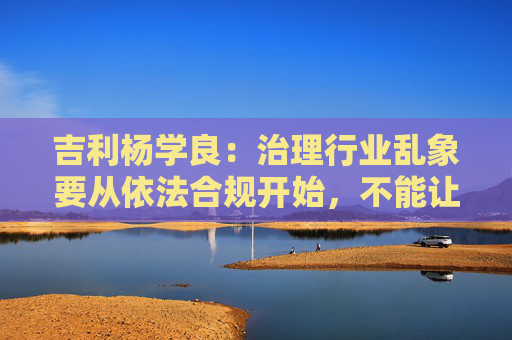 吉利杨学良：治理行业乱象要从依法合规开始，不能让遵纪守法者吃亏