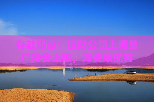 存款搬家！理财公司上调单户持仓上限，降费率揽客