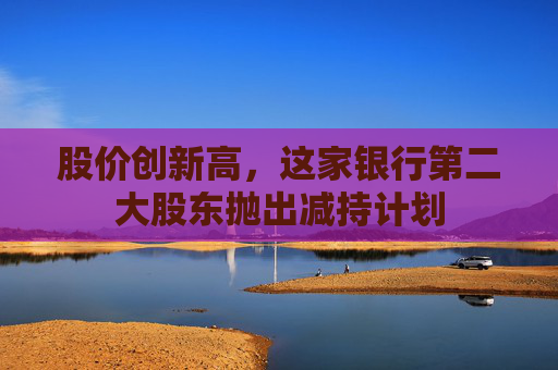 股价创新高，这家银行第二大股东抛出减持计划