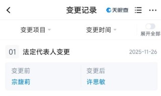 宗馥莉卸任娃哈哈集团董事长