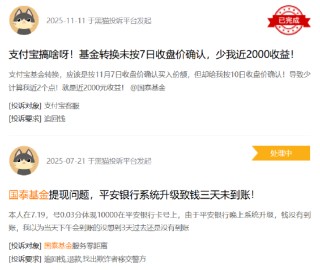 315在行动|国泰基金收到4起投诉，投诉内容主要为不予退款、收益计算错误