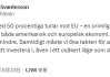 瑞典财政部长：特朗普对欧盟的关税是不合理行为