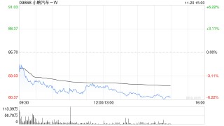 高盛：料小鹏汽车-W明年首季季节性表现胜同行 目标价升至96港元