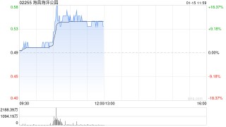 海昌海洋公园盘中涨超20% 上海海昌海洋公园元旦假期首日客流同比增长60%