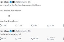 马斯克称特斯拉的使命是实现“令人惊叹的富足”