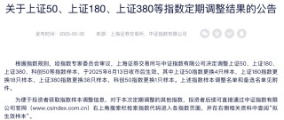 A股，这些指数将进行重要调整！6月16日起生效