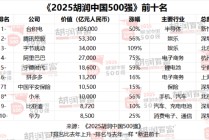 外卖补贴战挤压核心利润，2025胡润中国500强美团价值下降最多