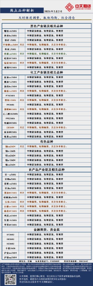 中天策略:3月2日市场分析