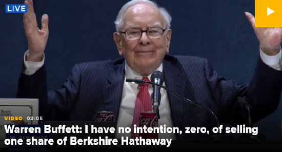 巴菲特压轴声明:绝不抛售任何伯克希尔股票 第1张 巴菲特压轴声明:绝不抛售任何伯克希尔股票 第1张