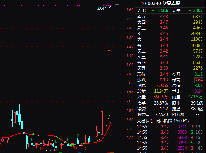 罕见!600340,4连板后现巨震,连续2天“准地天板”! 第1张 罕见!600340,4连板后现巨震,连续2天“准地天板”! 第1张