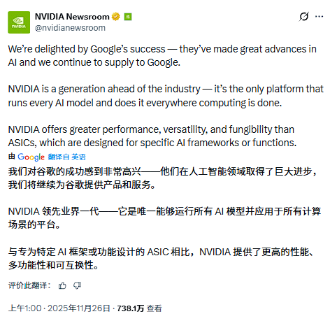 AI芯片垄断地位动摇?英伟达股价月内下跌14%,市值蒸发超7000亿美元 第2张 AI芯片垄断地位动摇?英伟达股价月内下跌14%,市值蒸发超7000亿美元 第2张