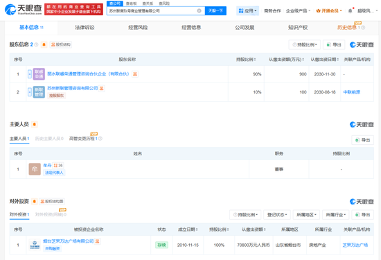 真会玩!万达广场赎回一天又被转让,神秘接盘方成立不到4个月 第3张 真会玩!万达广场赎回一天又被转让,神秘接盘方成立不到4个月 第3张