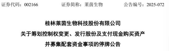 002166,筹划重大事项:易主、增发、并购!明起停牌 第1张 002166,筹划重大事项:易主、增发、并购!明起停牌 第1张