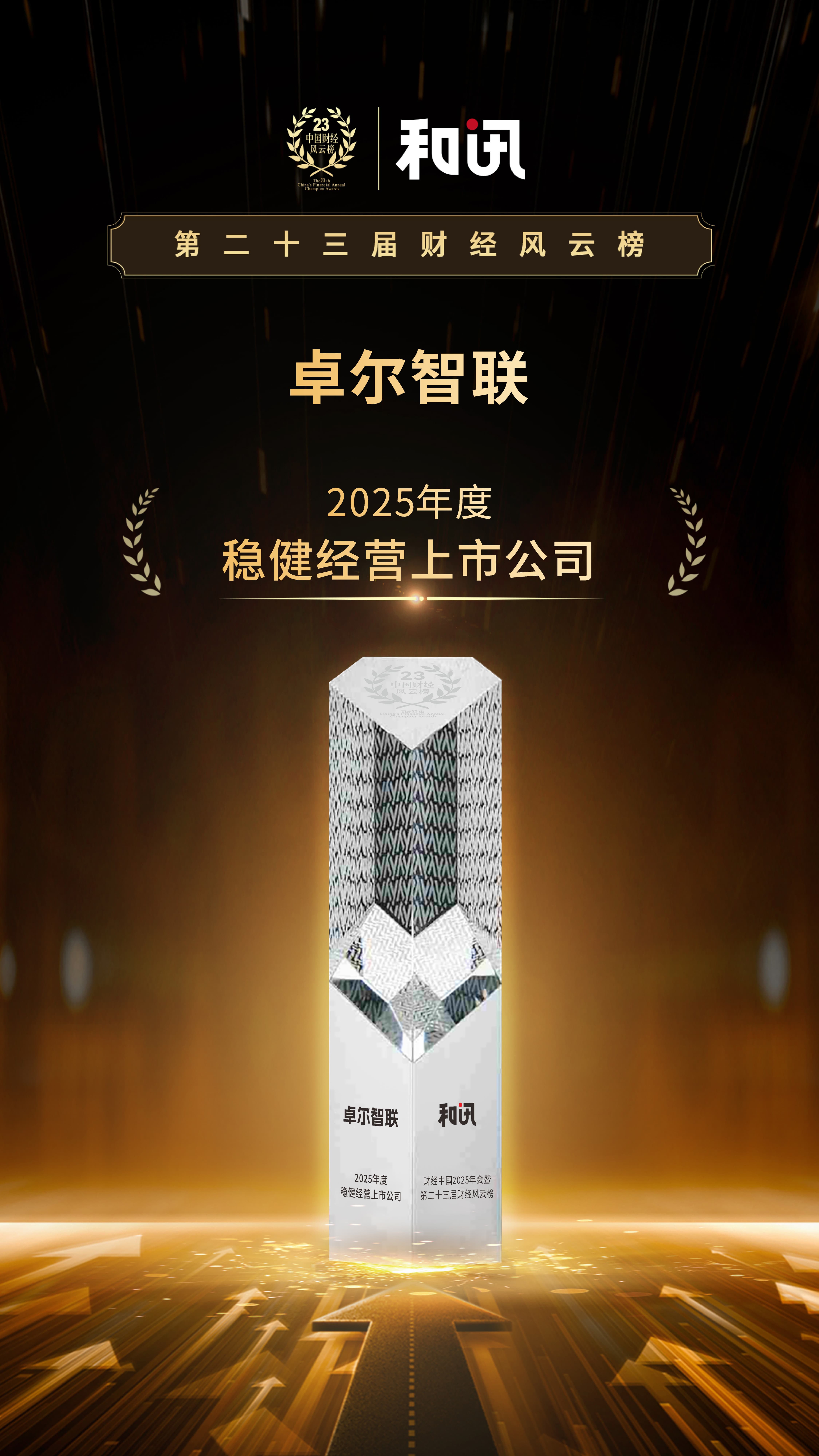 实现与中国经济升级共生共荣 卓尔智联荣膺2025年度稳健经营上市公司 | 和讯第23届风云榜 第1张 实现与中国经济升级共生共荣 卓尔智联荣膺2025年度稳健经营上市公司 | 和讯第23届风云榜 第1张