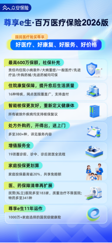 “尊享e生2026版”全新升级：“治疗+康复”全程守护，打破百万医疗险同质化  第1张