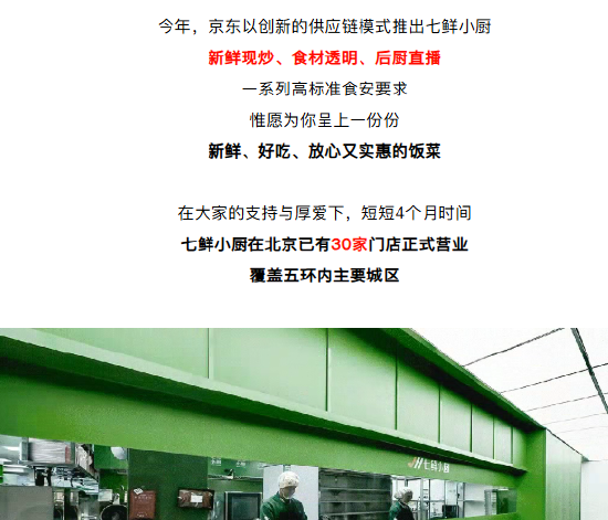 京东：七鲜小厨在北京已有30家门店正式营业，覆盖五环内主要城区  第1张