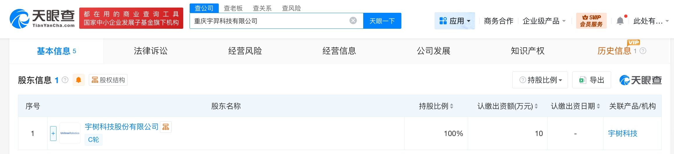 宇树科技在重庆成立新公司 第2张 宇树科技在重庆成立新公司 第2张