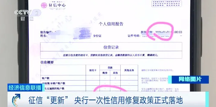 央视报道征信“更新”！建行解读信用报告变化  第1张