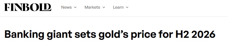 黄金暴涨远超此前预测！银行业巨头摩根士丹利重设2026年下半年金价目标  第3张