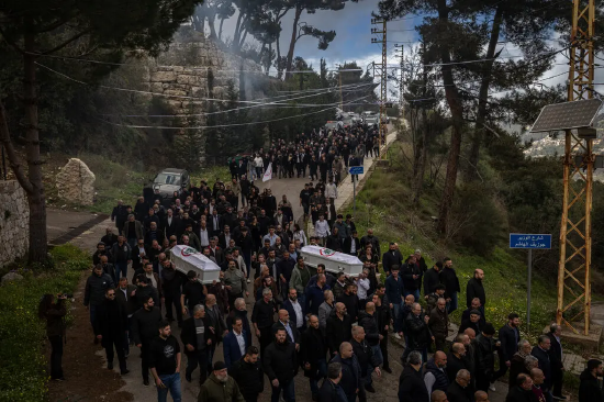 黎巴嫩为以军空袭遇难夫妇哀悼 此次袭击引发广泛愤慨  第1张